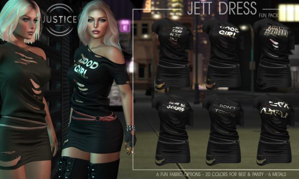 Jett Dress. L$250 each / Print Packs are L$600 each / Fatpack is L$1,200. ★ 🎁
