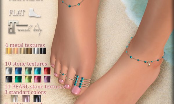 KIRA Anklets & Toe Rings. L$250.