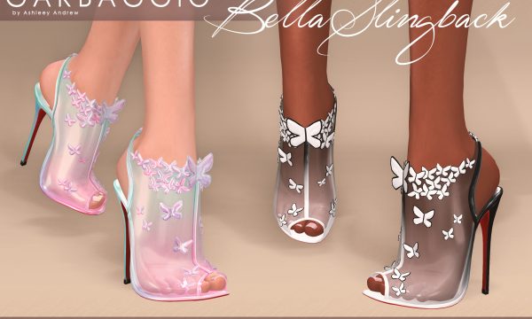 Bella Slingback Shoes. L$99 each. Mini Packs is L$299 each. Fatpack is L$499. Demo available.