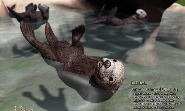 Sea Otter Exhibit & Floaters. L$600.