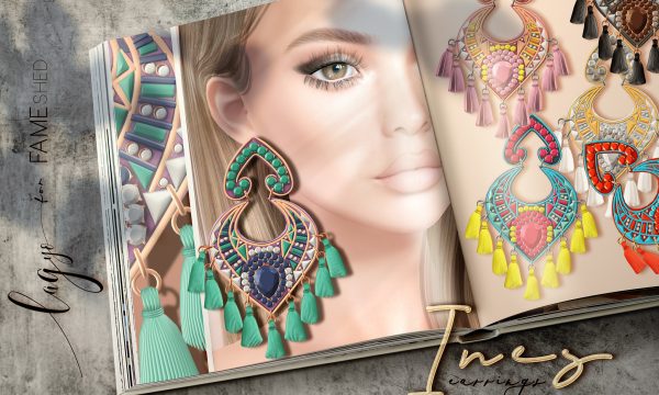 Ines Earrings. L$150 each. Fatpack is L$700.