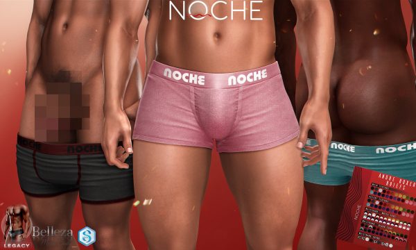 NOCHE - Andre Boxer Briefs. Individual L$249 | Fatpack L$1,200. Demo available ★