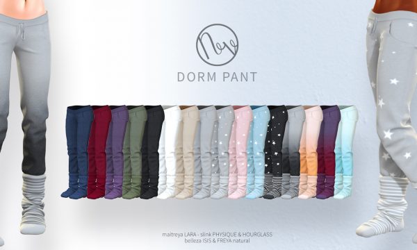 neve - Bunk Top & Dorm Pants. Individuals L$200 | Fatpacks L$600 each. Demo available ★