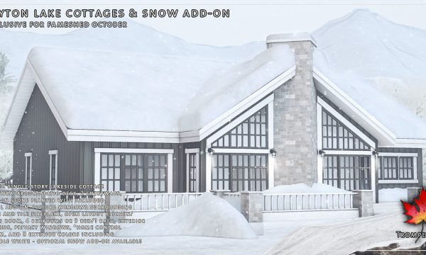 Trompe Loeil -  Peyton Lake Cottage. L$575 | Snow Add-on L$100.