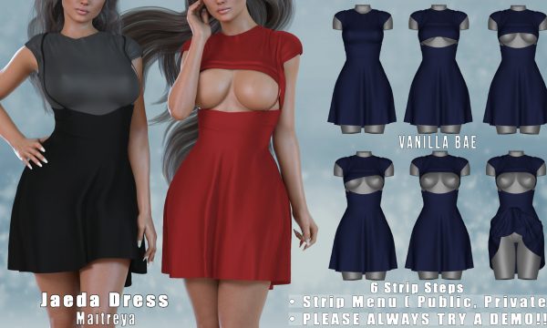 Vanilla Bae - Jaeda Dress. Mini Packs L$399 each | Fatpack L$999. Demo Available.