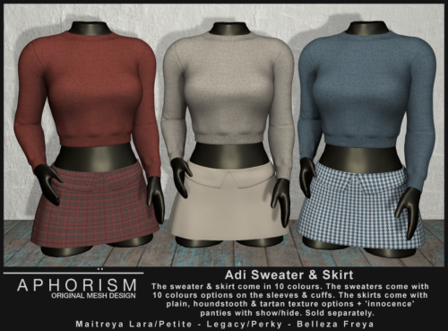 !APHORISM! – Adi Skirt & Sweater.