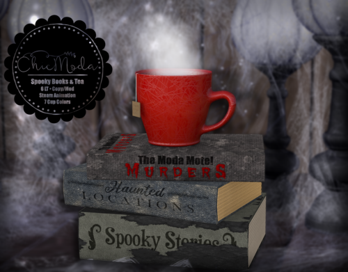 ChicModa – Boo Sign, Spooky Books & Pumpkin Candles.