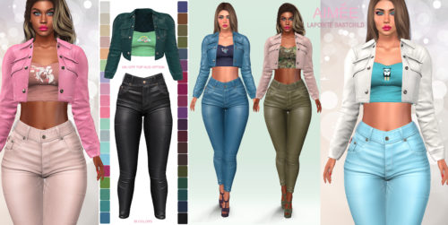 Lapointe & Bastchild – Aimee Leather Pants & Crop Jacket.