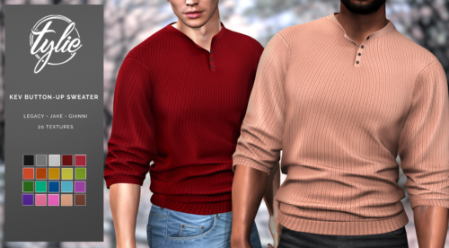 Tylie – Kev Button-up Sweater.