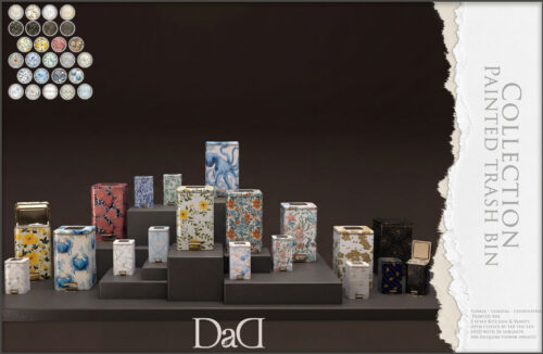 DAD - Painted Trash Bin.