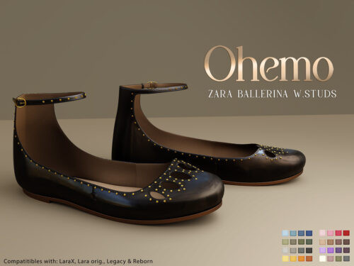 Ohemo - Zara Ballerina W. Studs.