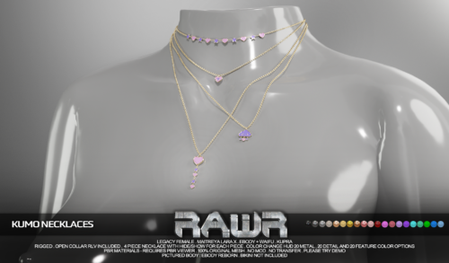 RAWR! - Kumo Necklaces & Bracelets & Rings.