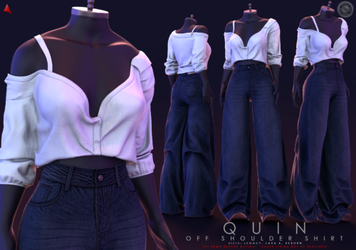 ASCEND QUIN OFF SHOULDER SHIRT