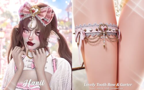 HANII - Lovely Tooth Bow & Garter.