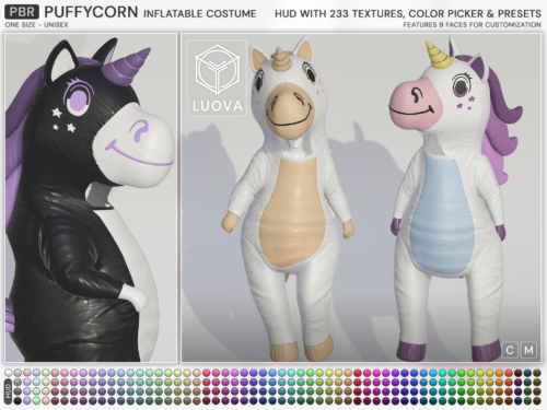 Luova - Puffycorn Inflatable Unicorn Costume.
