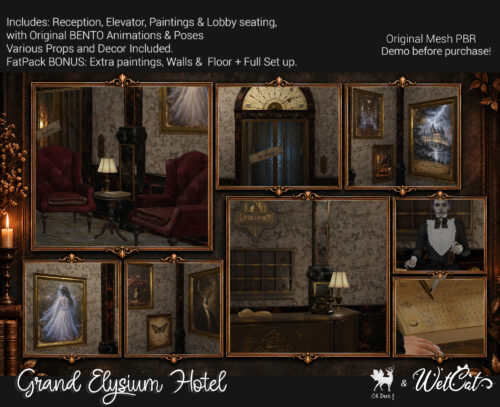 WetCat - Grand Elysium Hotel Backdrop and Props.