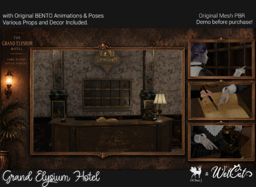 WetCat - Grand Elysium Hotel Backdrop and Props.